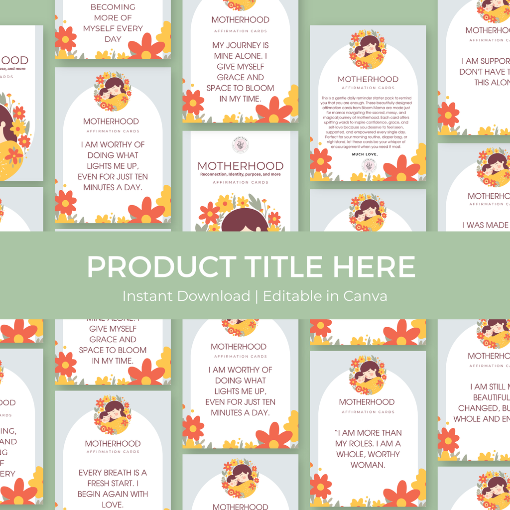 Bloom Mama Reset Bundle | Self-Care Planners for Moms